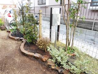 完成した花壇・植栽