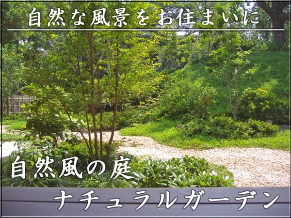 自然風の庭 ナチュラルガーデン 千葉県 東京都の造園 植栽 庭施工 造園業専門店 新美園