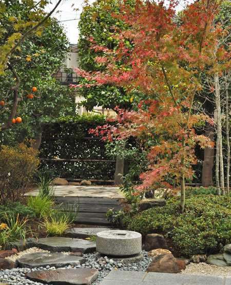和庭デザインに雑木類を合わせる「和風ナチュラル」の庭