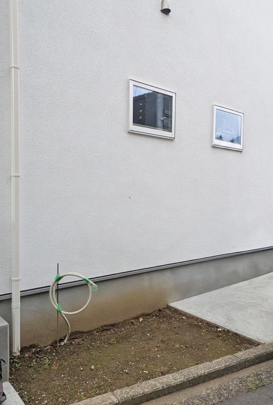 植栽施工前の様子